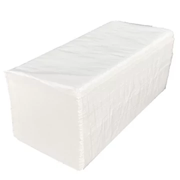 Kéztörlő "Z" hajtogatott fehér 2 rétegű, 200 lap (15 cs/karton)