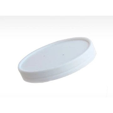 Leveses papírtégely tető fehér 300 ml-re (25 db/cs)