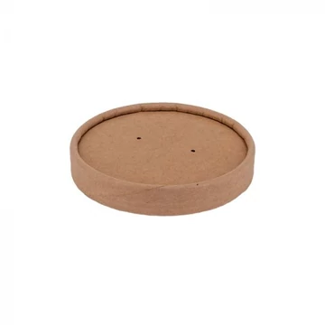 Leveses papírtégely tető 500 ml-hez KRAFT (25 db/cs)