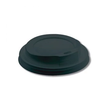 Papírpohár tető 1 dl-hez, FEKETE (100 db/cs)