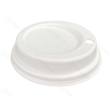 Papírpohár tető, Ø 90 mm, 3-4 dl-hez, FEHÉR, 100 db/cs