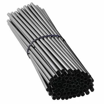 Szívószál lebomló PLA fekete (24 cm/8 mm) (500 db/cs)