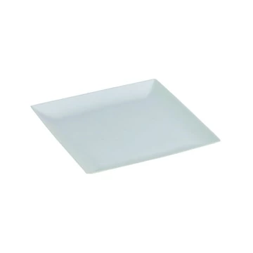Lapostányér szögletes 16 x 16 cm cukornád fehér (50 db/cs)