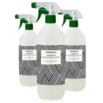Cleaneco alkoholos kézfertőtlenítő szórófejes 1L