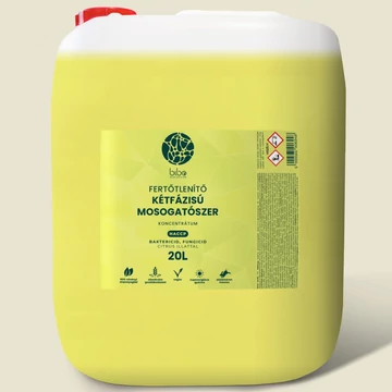 Cleaneco fertőtlenítő kétfázisú mosogatószer koncentrátum citrus illattal 20 L