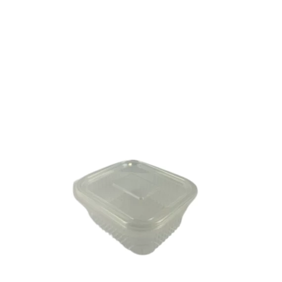 Egybefedeles műanyag doboz 250 ml (PET) 104,5 x 122,5 x 43 mm (100 db/cs) (1000 db/krt)