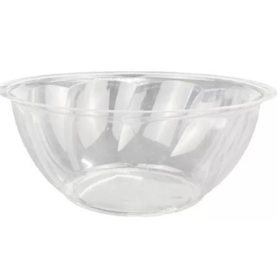 Salátás tál "szirom" műanyag víztiszta 940 ml (100 db/cs) 