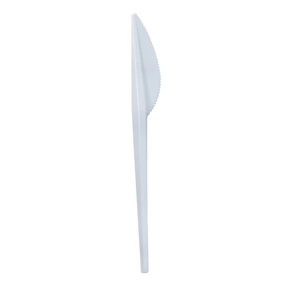 Kés környezetbarát PLA lebomló 19 cm fehér (50 db/cs)