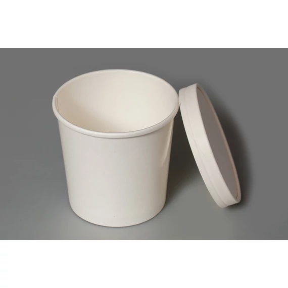Leveses papírtégely fehér 300 ml (50 db/cs)
