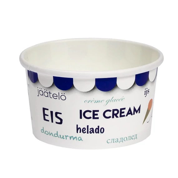 Fagyis papírtégely kék 150 ml 50 db/cs