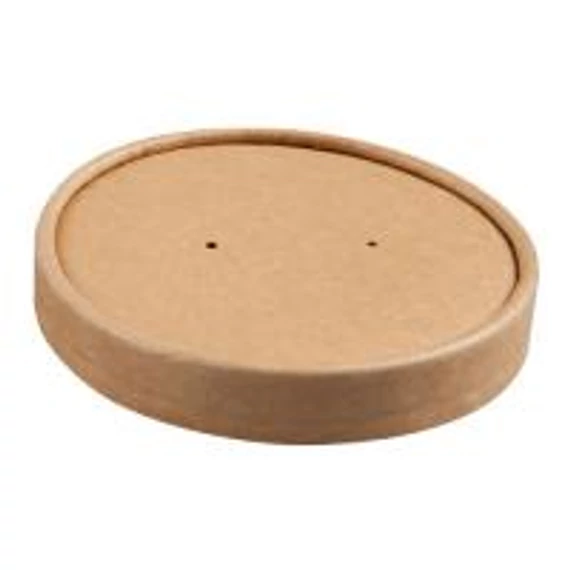 Leveses papírtégely tető 750 ml-hez KRAFT (25 db/cs)