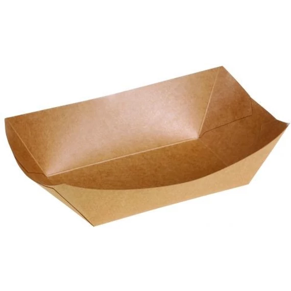 Street food csónak 900 ml "L" (255 x 180 x 57 mm) papír (250 db/cs)
