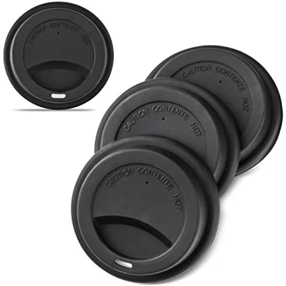 Papírpohár tető, Ø 80 mm, 2 dl, 2,2 dl és 3,4 dl-es poharakhoz, FEKETE, 100 db/cs