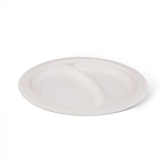 Lapostányér 22 cm cukornád fehér 2 részes (125 db/cs)