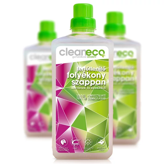 Cleaneco fertőtlenítő folyékony szappan 1L