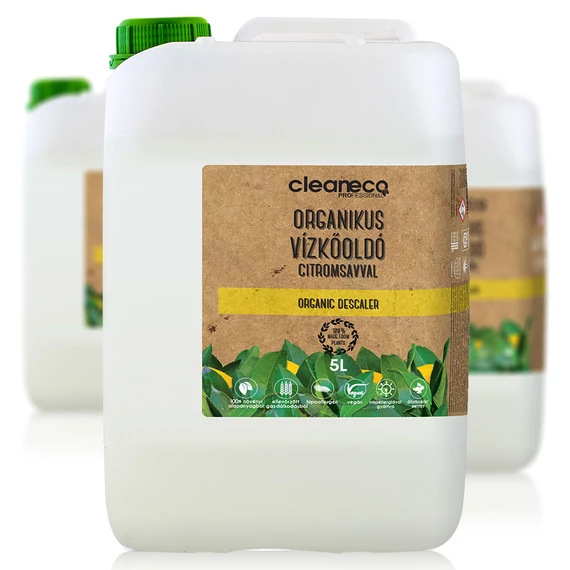 Cleaneco organikus vízkőoldó citromsavval 5L - újrahasznosított csomagolásban
